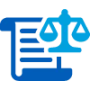 icon representing legal services and law firms