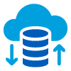 Icon Representing secure cloud servers